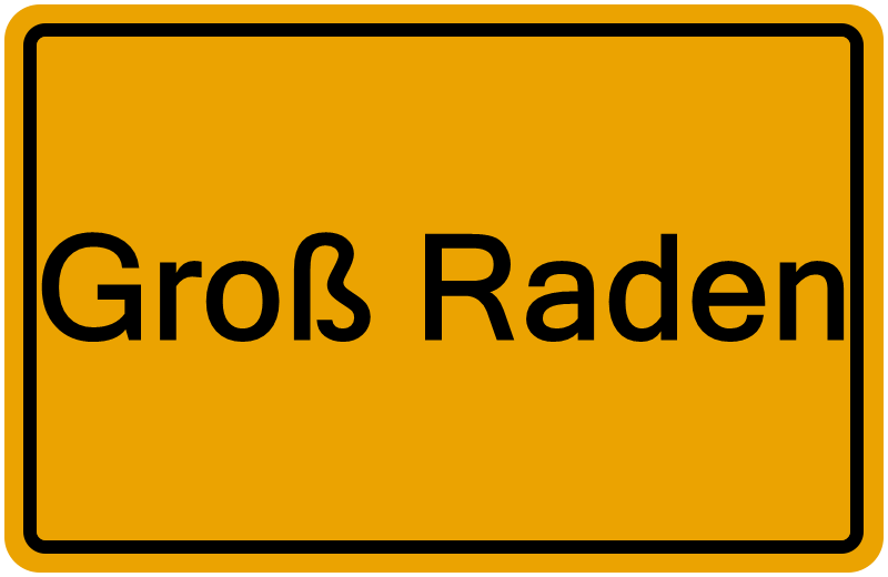 Handelsregisterauszug Groß Raden